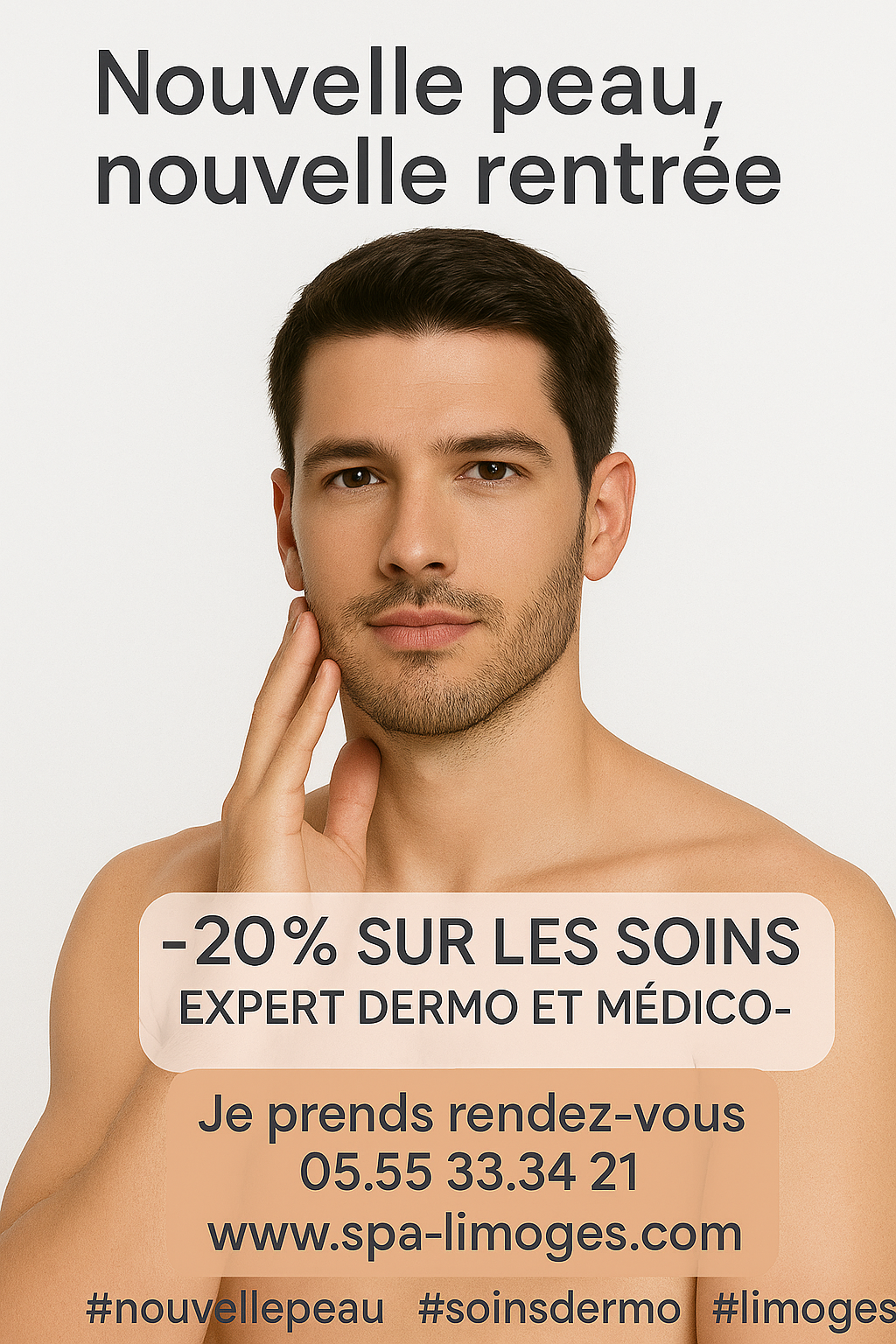 Nouvelle rentrée nouvelle peau homme limoges Soin visage anti imperfections homme limoges