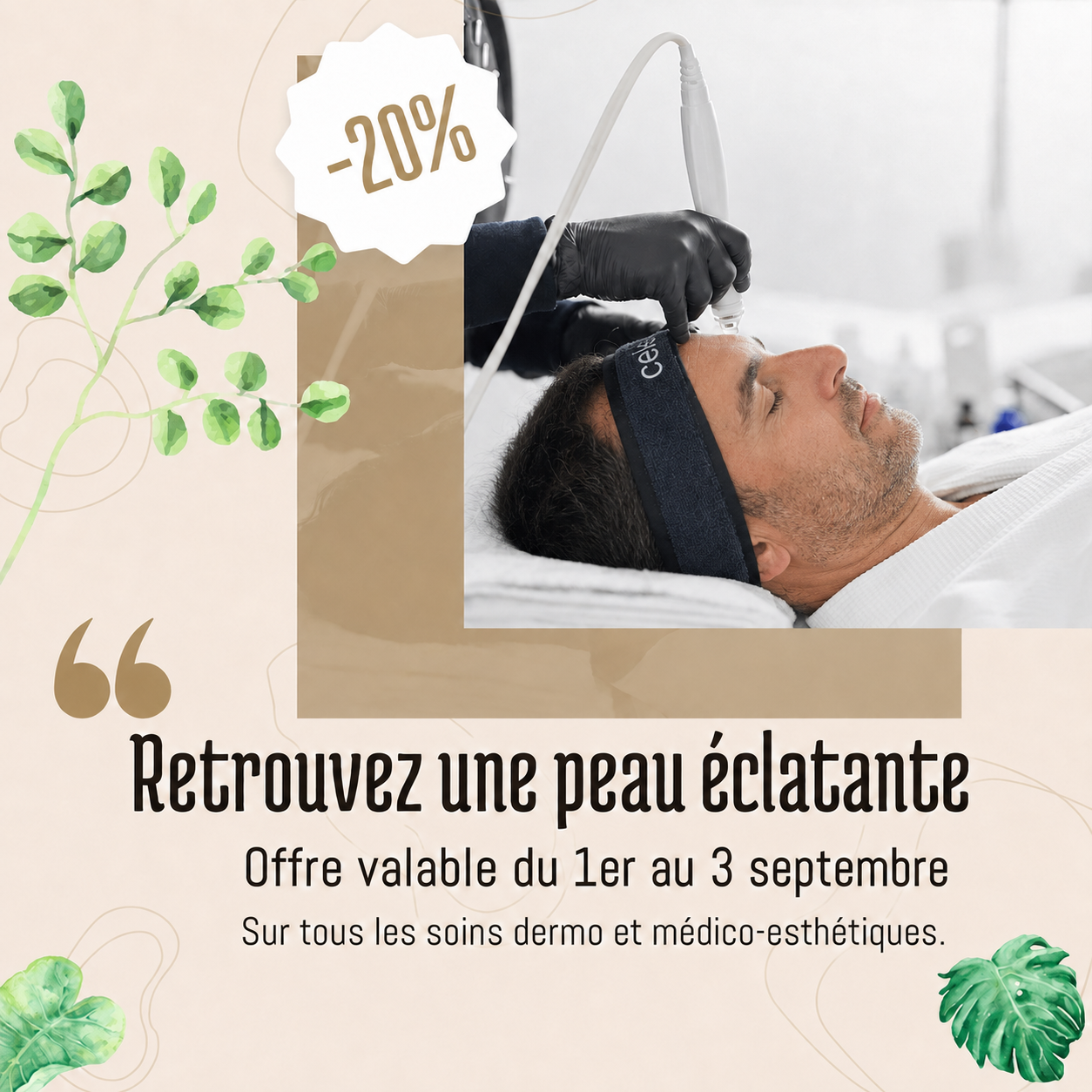 Offre de la rentrée -20% SUR TOUT LES SOINS visage EXPERTS pour hommes à Limoges