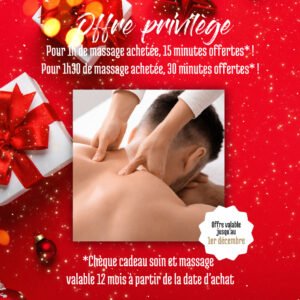 offrir un massage bien-être pour noël limoges