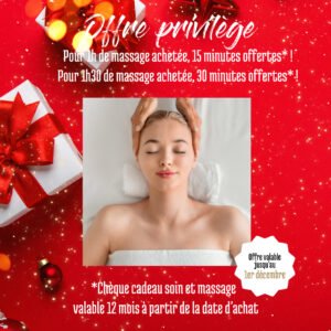 offrir un massage bien-être pour noël à Limoges