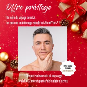 Offrir un soin visage expert pour homme à noël limoges